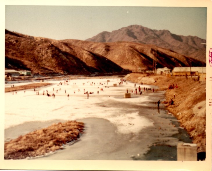 Skating on the river