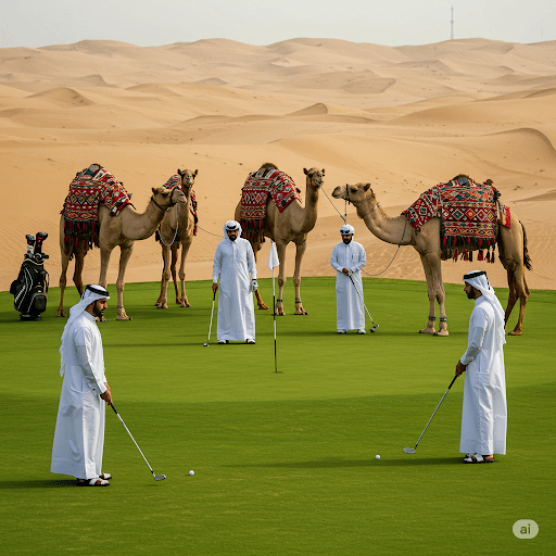 Trump brings Golf coming to the Middle East Camel&nbsp;Jockeys