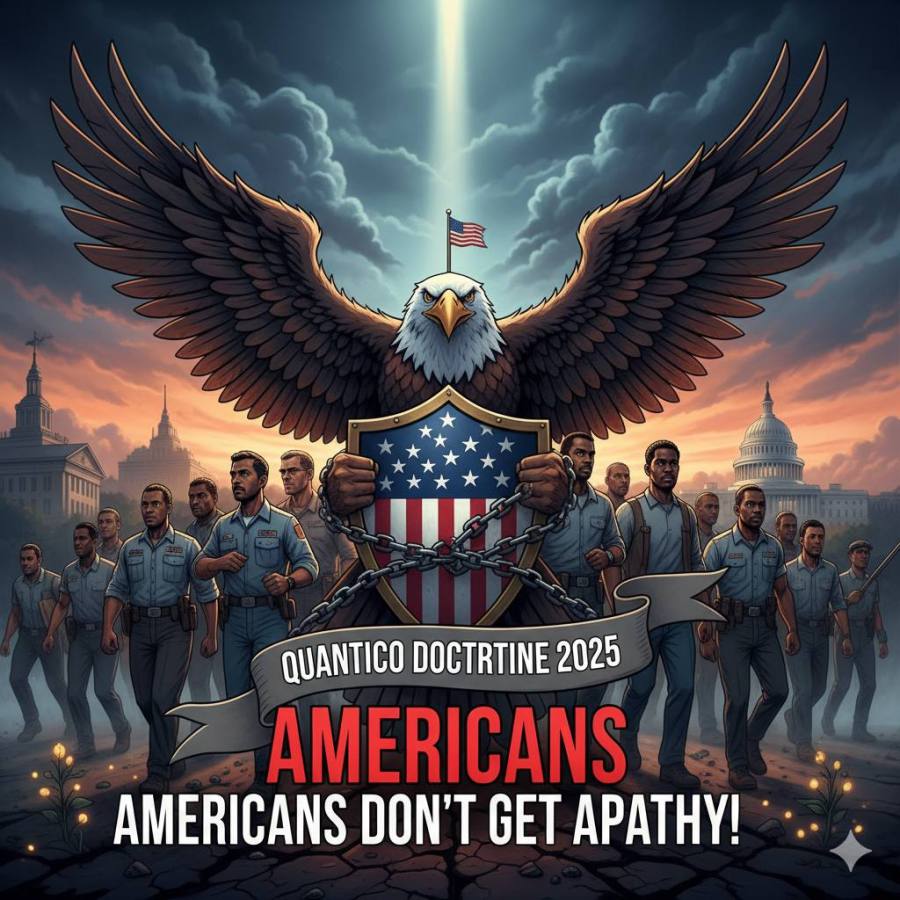 QUANTICO DOCTRINE 2025-Americans Don’t get&nbsp;APATHY!