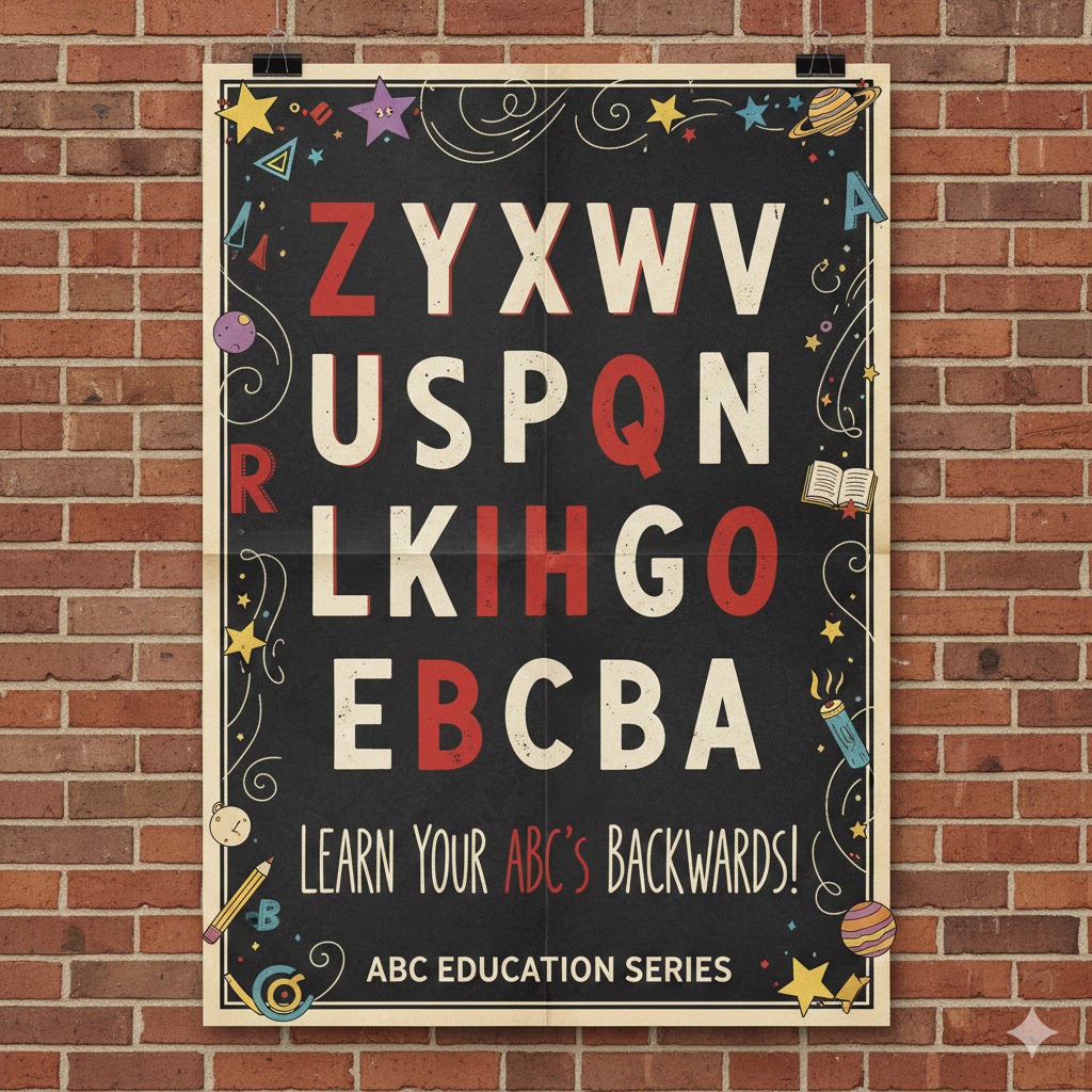 Learning to recite the alphabet backwards